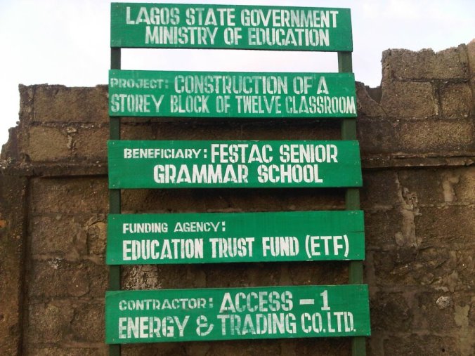 LASG awards contract for Reconstruction work at Festac Grammar School