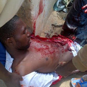 A protester gunned down by Jonathan's men