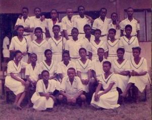 Festac Grammar School Prefects, 1989 set. (sitting 2nd from left: Adeola Aderounmu ca 1988)