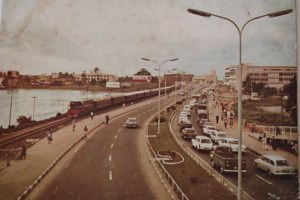 Meeting of the "WAYs" Water, Rail. Road , Old Lagos.