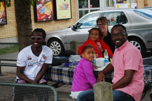 With Kelechi Udeh in Avesta