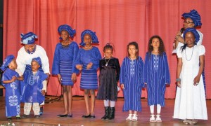 Fashion parade of Yoruba attires.